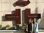 A pose at Instutito Cervantes de Manila