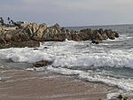 beach. It' s a beautifull day. I remember when I take th picture I get wet. It was so funny because someone talk me I turn and suddenly a wave soaked...