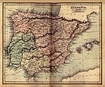 Mapa del España, 1849