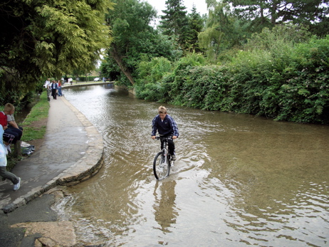 enjoying a bike ride