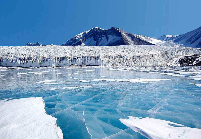 hielo azul