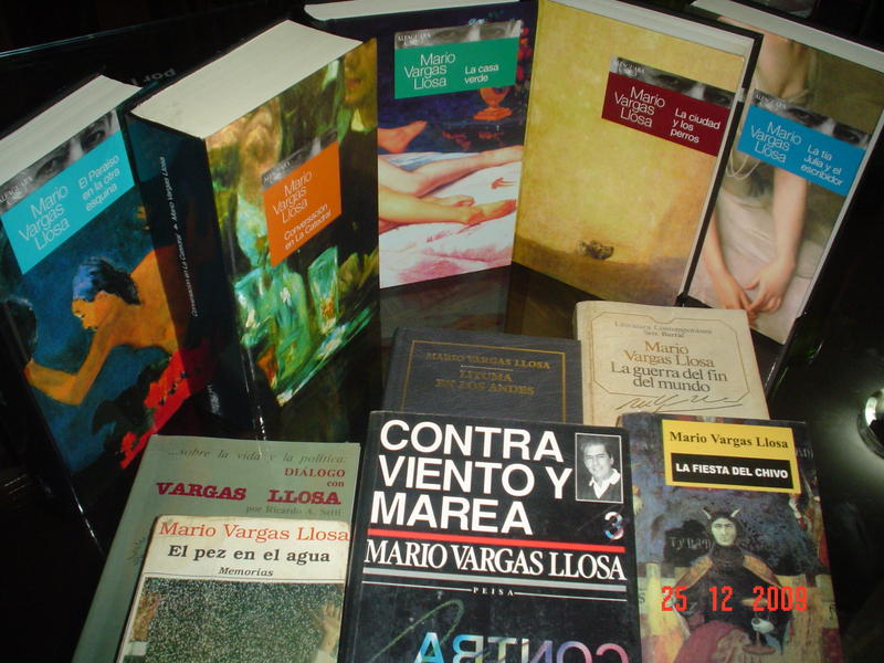 Colección Mario Vargas LLosa (Premio Nobel de Literatura 2010)

Mario Vargas Llosa collection (Nobel Prize of Literature 2010)
He is a peruvian writer born in Arequipa, south of Peru.