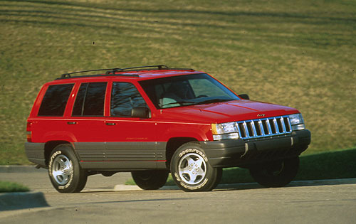Double view of the red cherokee.